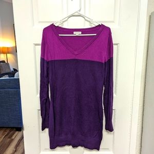 Purple maternity sweater